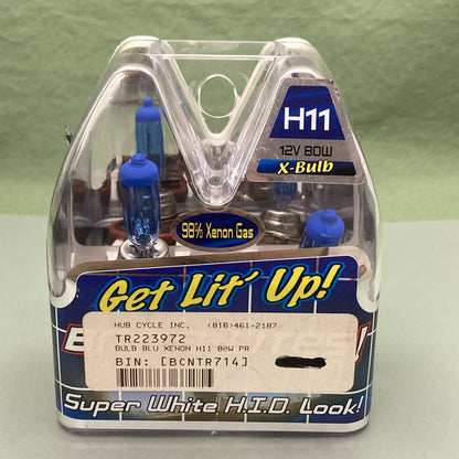 NEW BRITE LITES H11 BLUE XENON BULBS 12V 80W X BULB H.I.D. LOOK