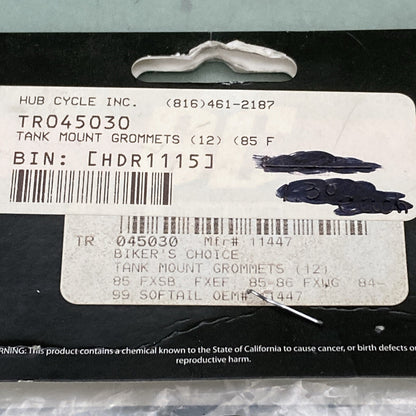 NEW BIKER'S CHOICE TR045030 TANK MOUNT GROMMET 11447