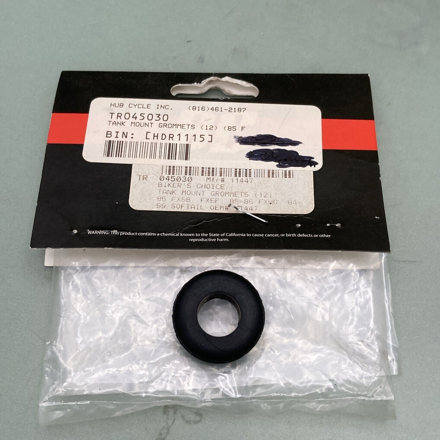 NEW BIKER'S CHOICE TR045030 TANK MOUNT GROMMET 11447