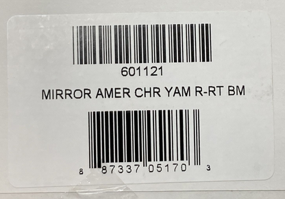 NEW BikeMaster 60-1121 Reverse Thread Right Side Classic American Chrome Mirror