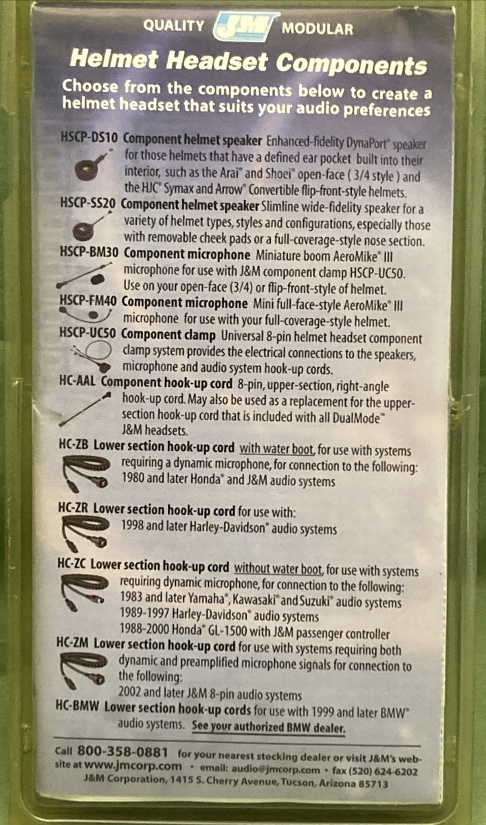 NEW GENUINE J&M HC-ZC LOWER SECTION 8 PIN HOOK-UP CORD