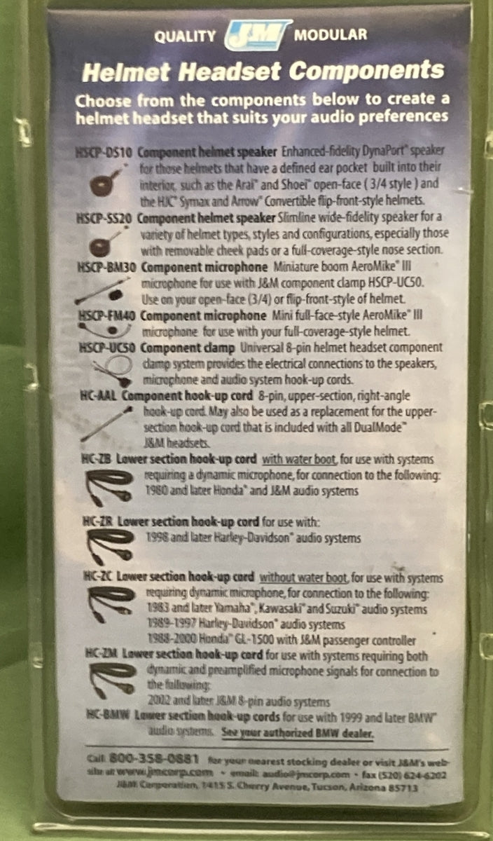 NEW GENUINE J&M HC-ZM LOWER SECTION 8 PIN HOOK-UP CORD