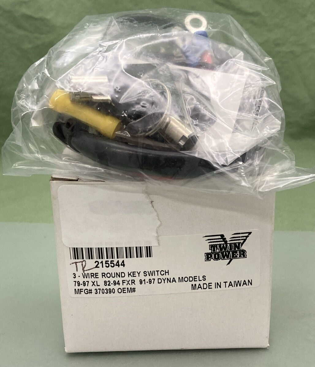 NEW TWIN POWER TR215544 THREE WIRE ROUND KEY SWITCH