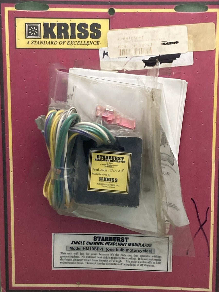 NEW GENUINE KRISS HM10SP-1 SINGLE CHANNEL HEADLIGHT MODULATOR
