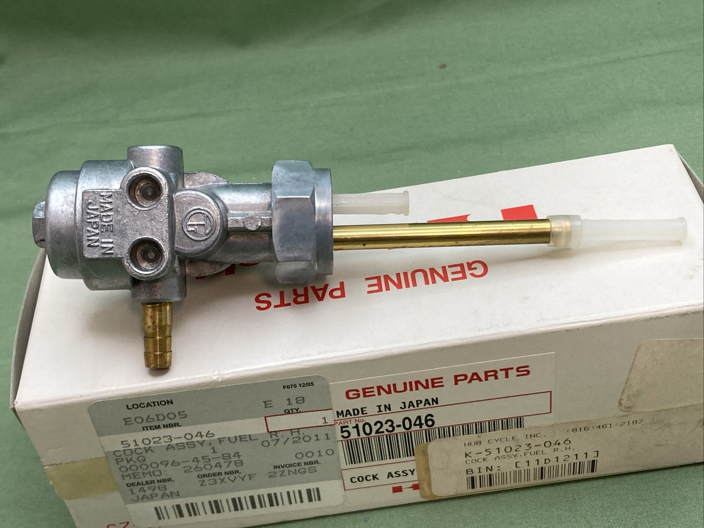 NEW GENUINE KAWASAKI 51023-046 COCK ASSY,FUEL R.H.