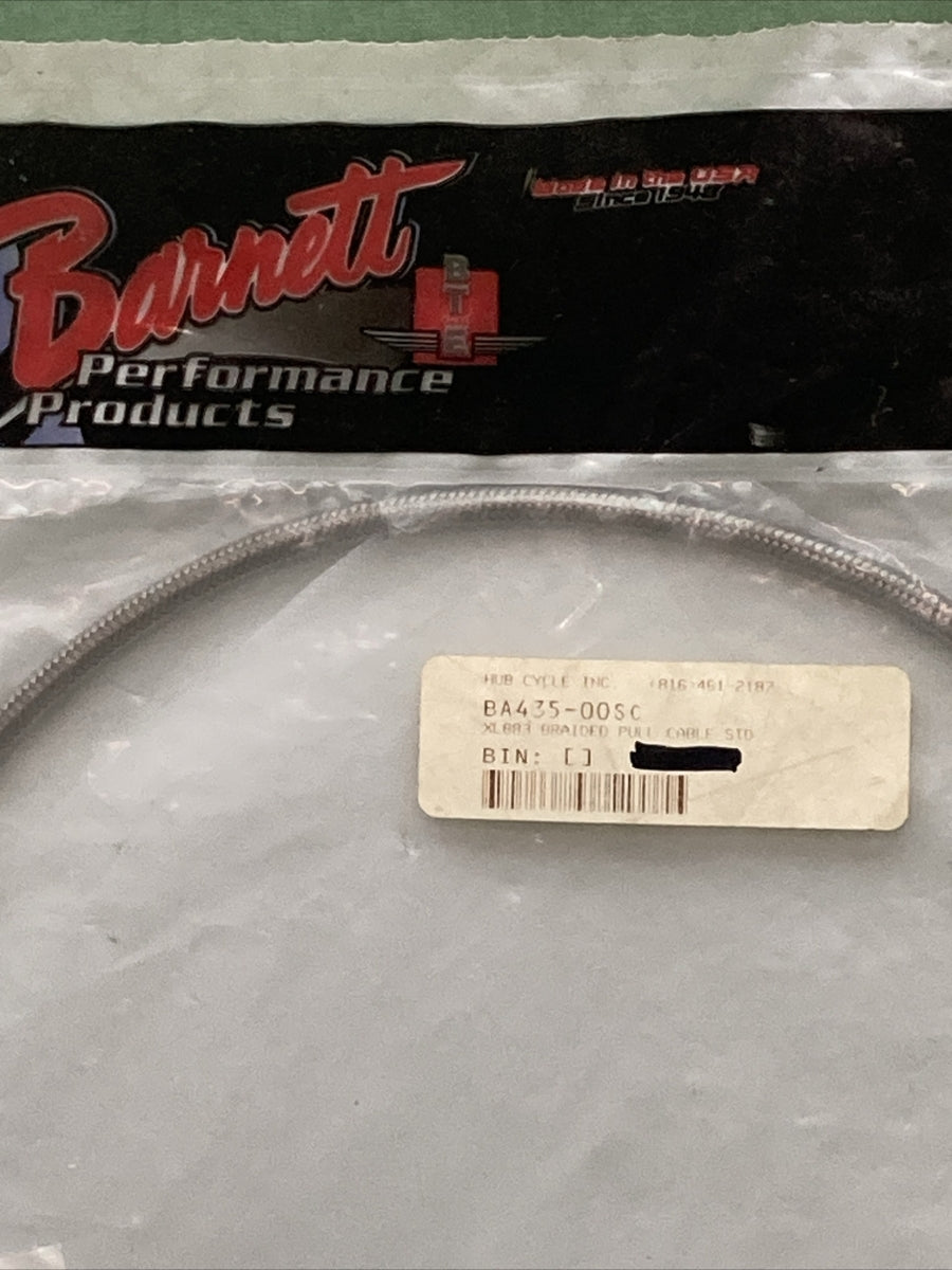 NEW BARNETT PERFORMANCE PRODUCTS BA435-00SC XL883 BRAIDED IDLE CABLE