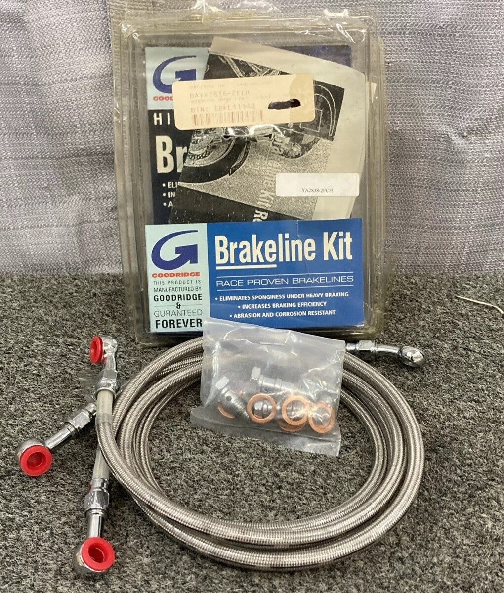 NEW GOODRIDGE YA2838-2FCH FRONT BRAKELINE KIT