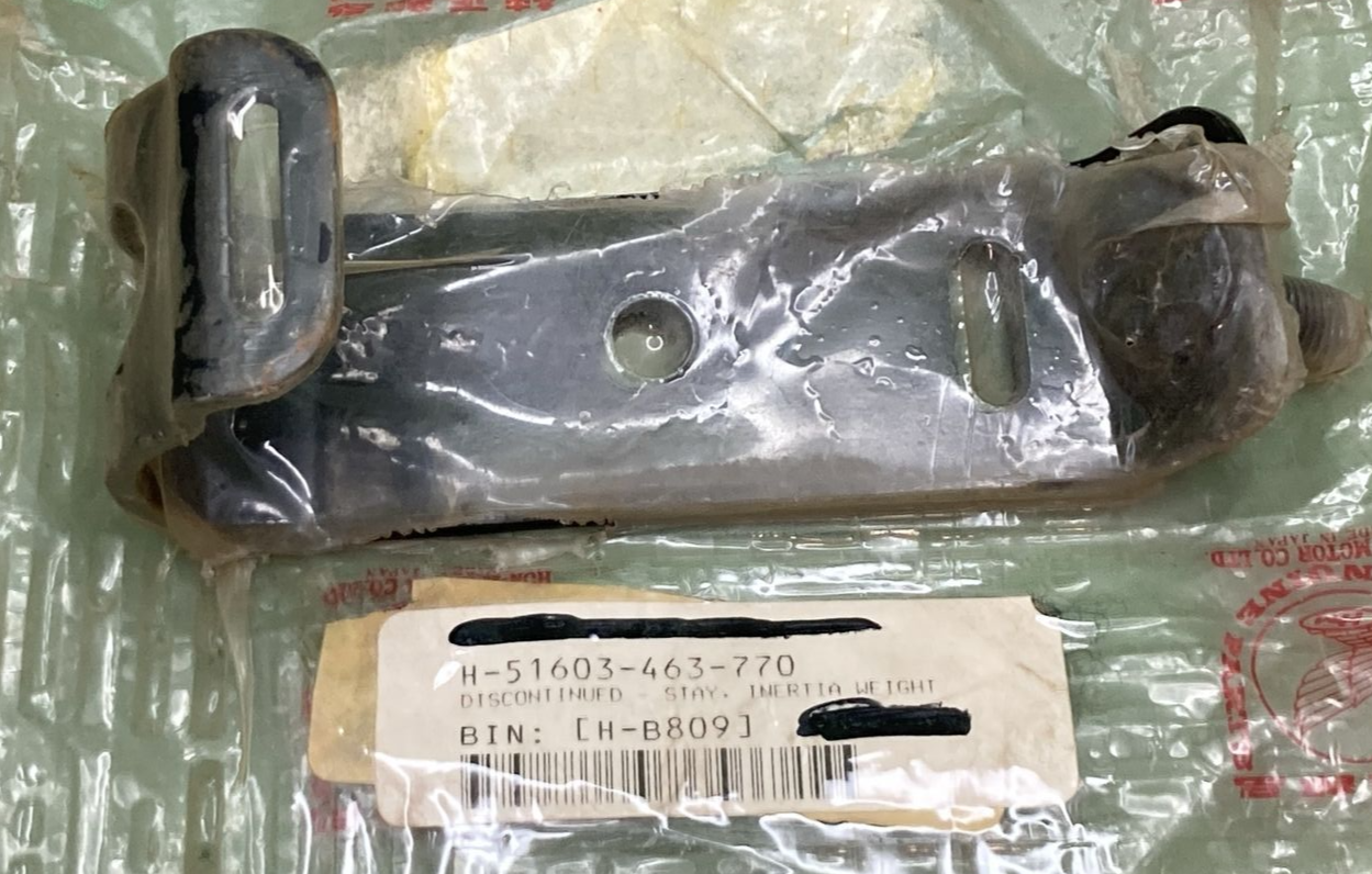 NEW GENUINE HONDA 51603-463-770 STAY, INERTIA WEIGHT GOLDWING 1981-1983