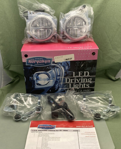NEW GENUINE KURYAKYN 2235 LED DRIVING LIGHTS FOR GL1800 & FB6