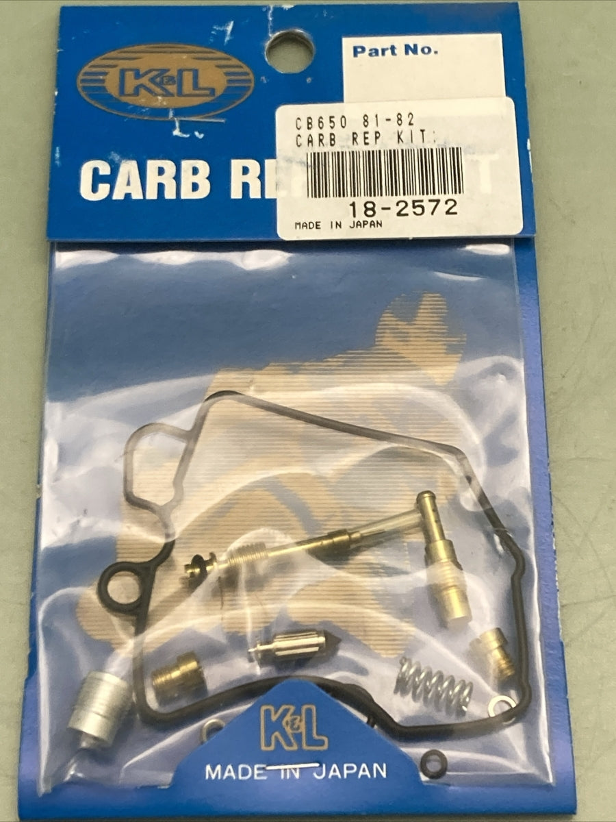 NEW GENUINE K&L 18-2572 CARB REPAIR KIT FOR HONDA CB650 '81-'82