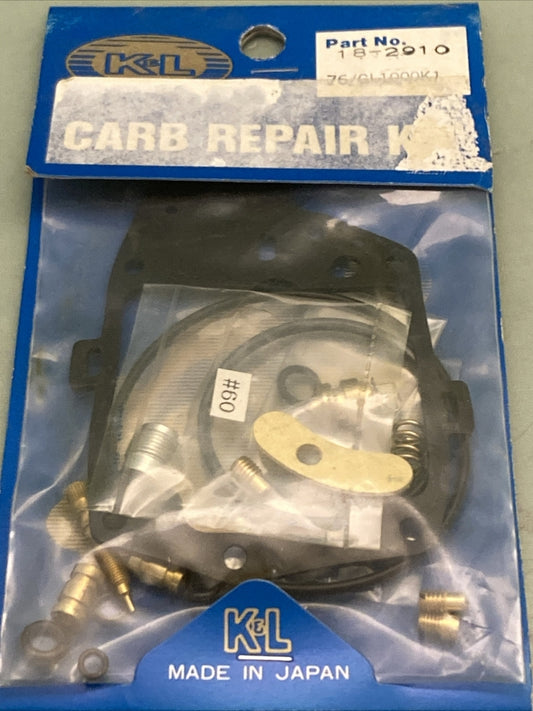 NEW GENUINE K&L 18-2910 CARB REPAIR KIT FOR HONDA GL1000 1976