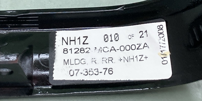 NEW GENUINE HONDA 81282-MCA-000ZA MOULDING RIGHT REAR SADDLEBAG BLACK