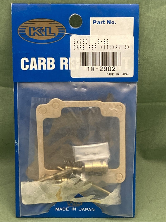 NEW GENUINE K&L 18-2902 CARB REPAIR KIT FOR KAWASAKI ZX750 '83-'85