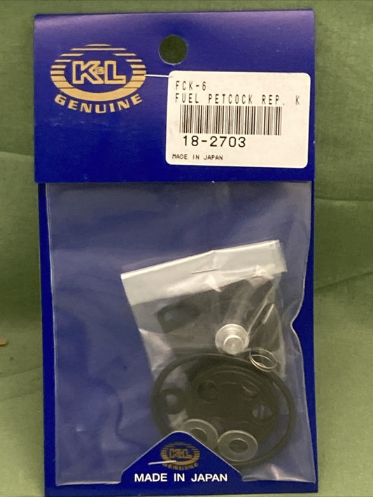NEW GENUINE K&L 18-2703 FUEL PETCOCK REPAIR KIT SUPERCEDES FCK-6