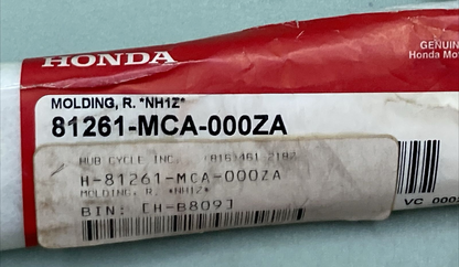 NEW GENUINE HONDA 81261-MCA-000ZA MOULDING RIGHT REAR SADDLEBAG BLACK