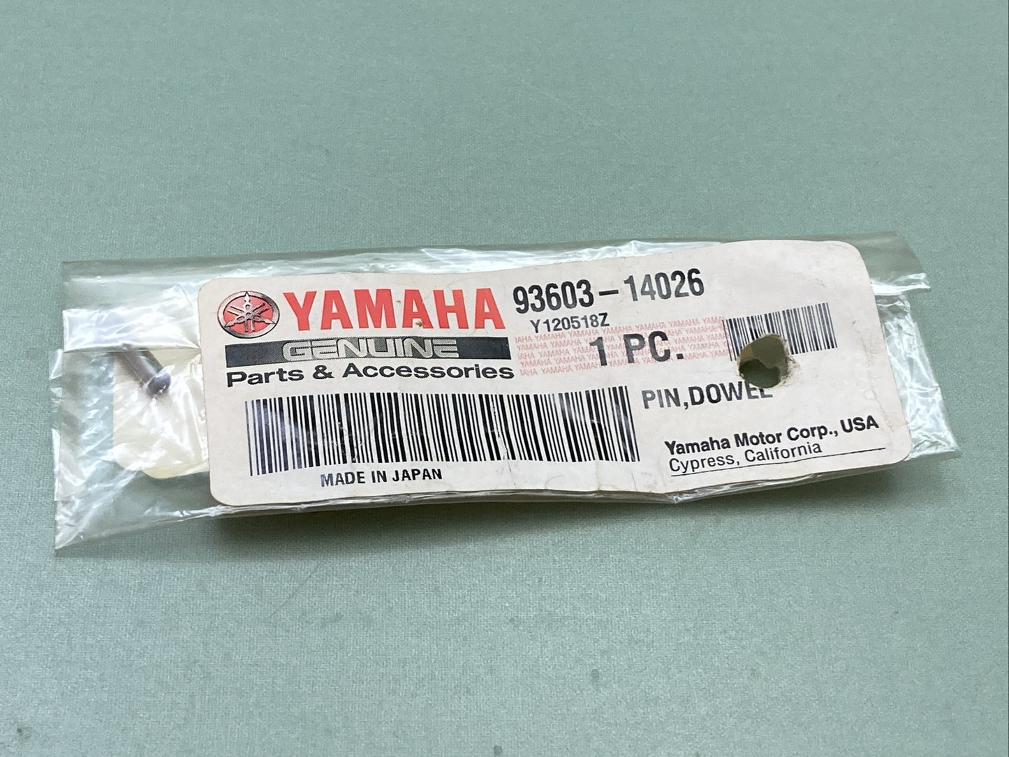 NEW GENUINE YAMAHA 93603-14026 PIN, DOWEL