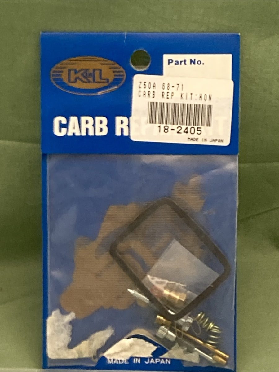 NEW GENUINE K&L 18-2405 CARB REPAIR KIT FOR '68-71 HONDA 750A