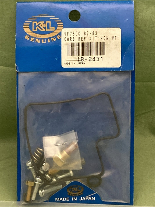 NEW GENUINE K&L 18-2431 CARB REPAIR KIT FOR '82-83 HONDA VF750C