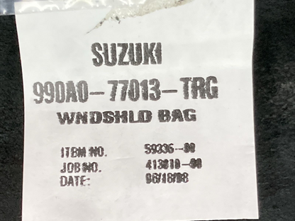 NEW SUZUKI BOULEVARD 990A0-77013-TRG WINDSHIELD BAG STUDDED LEATHER BLACK