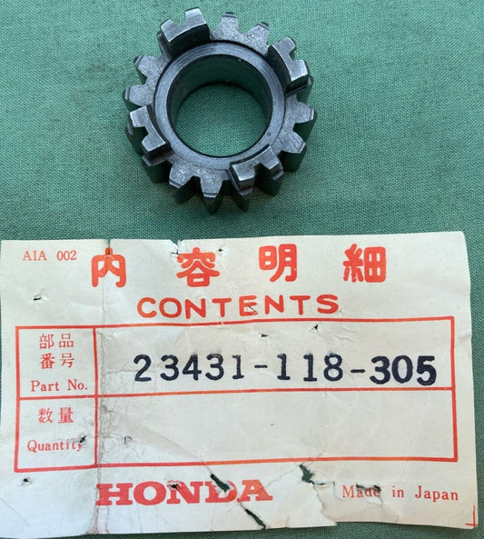 NEW GENUINE HONDA 23431-118-305 GEAR, MAINSHAFT SECOND