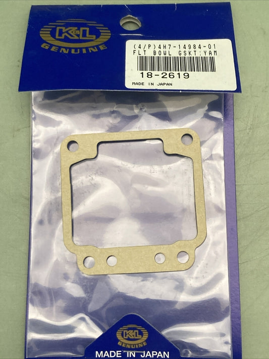 NEW GENUINE K&L 18-2619 FLOAT BOWL GASKET FOR '80-83 YAMAHA XJ650/750