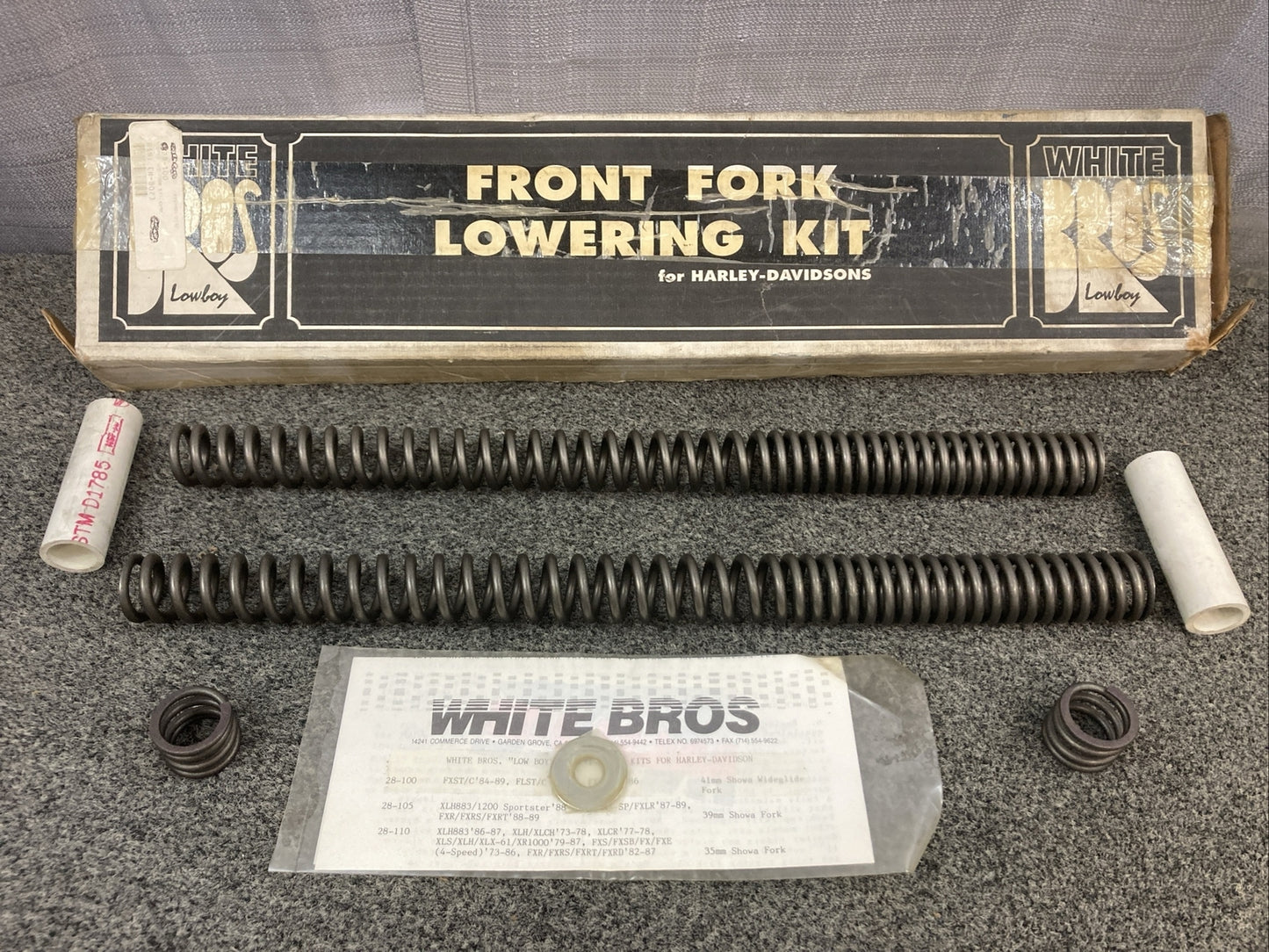 NEW GENUINE WHITE BROS 28-100 LOW BOY FORK LOWER KIT 41MM