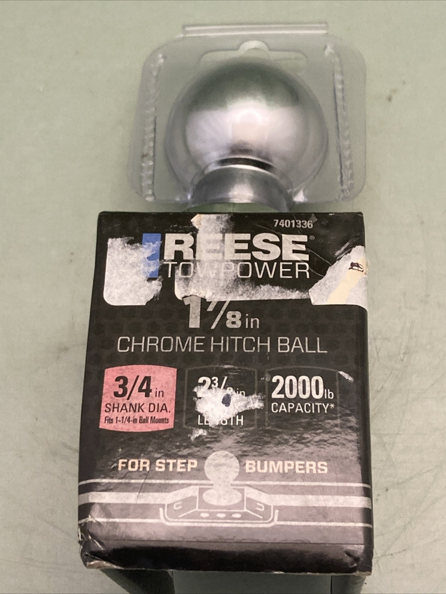NEW GENUINE REESE 7401336 1 7/8" CHROME HITCH BALL