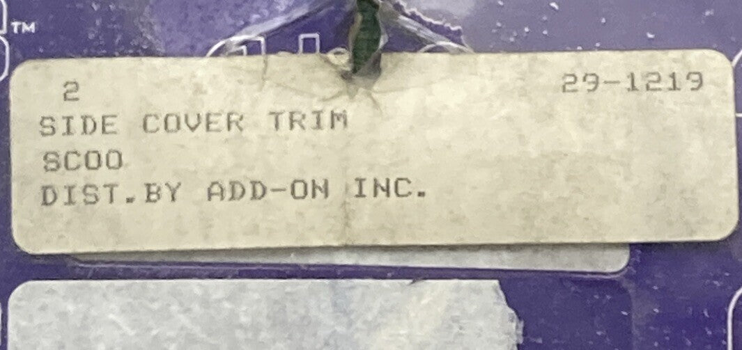 NEW ADD ON 29-1219 SIDE COVER TRIM FOR HARLEY DAVIDSON MODELS