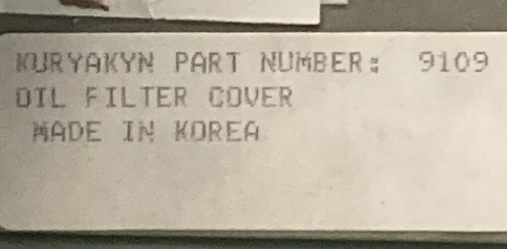 NEW KURYAKYN 9109 OIL FILTER COVER FOR '92-98 BIG TWIN