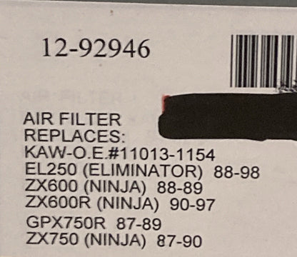 NEW GENUINE EMGO 12-92946 AIR FILTER FOR KAWASAKI 11013-1154