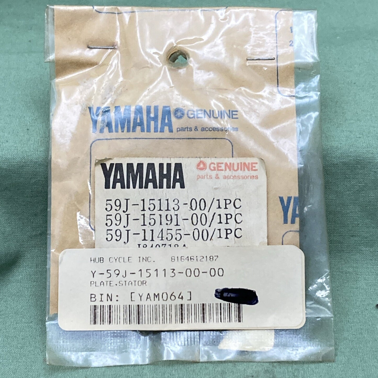 NEW GENUINE YAMAHA 59J-15113-00-00 CRANKCASE COVER Plate Stator KIT