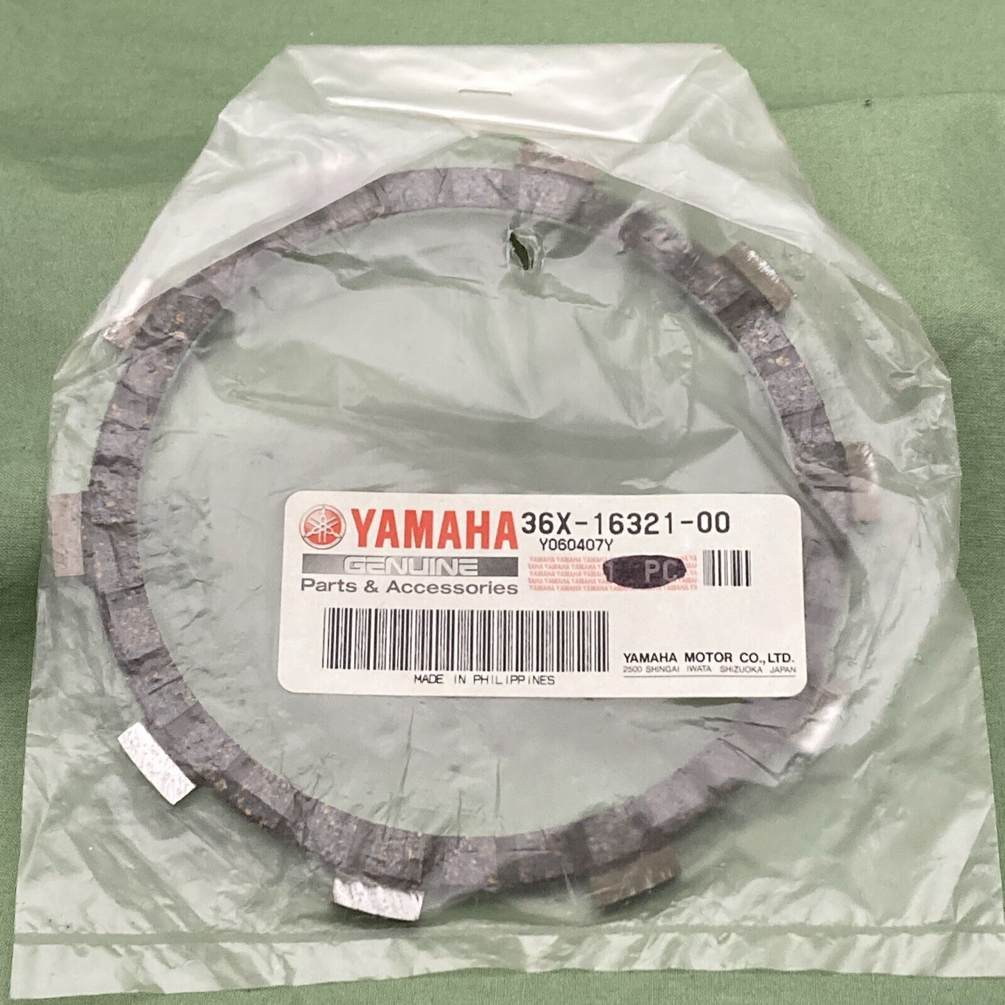 NEW GENUINE YAMAHA 36X-16321-00 CLUTCH Plate, Friction