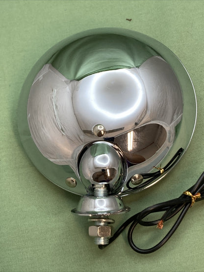 NEW EMGO 66-84170 4 1/2" SPOTLIGHT 115 MM SHALLOW CRUISER STYLE CHROME BODY