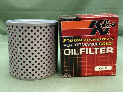 NEW K&N KN-126 PERFORMANCE GOLD OIL FILTER