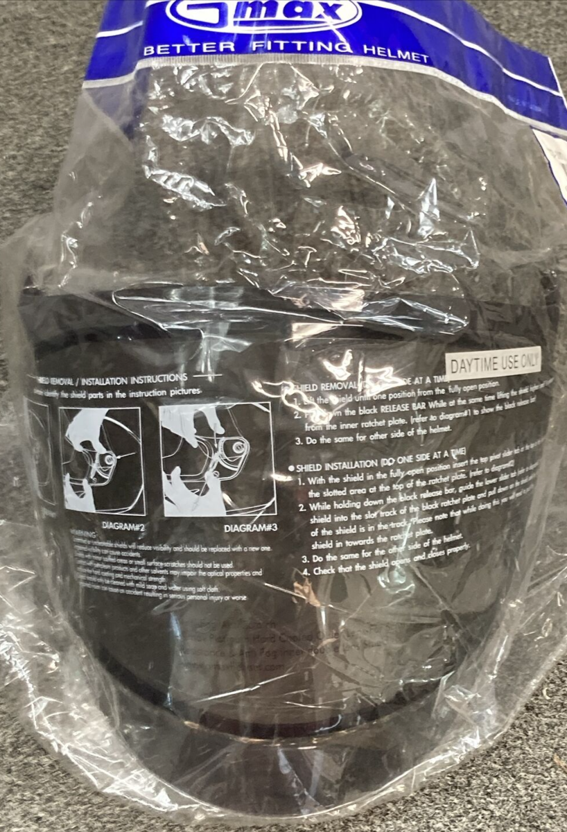 NEW WPS 72-1073 HELMET VISOR FACE SHIELD SMOKE DOUBLE LENS GMAX G980073