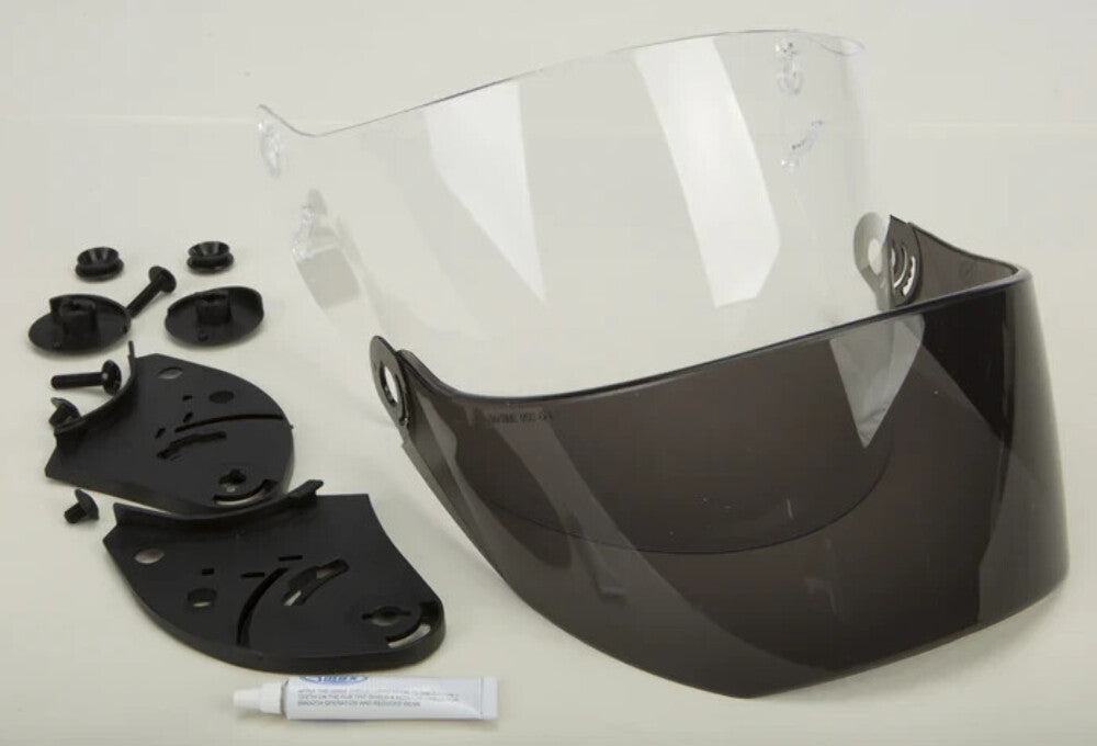 NEW WPS 72-1079 HELMET VISOR FACE SHIELD CLEAR & SMOKE GMAX G980079