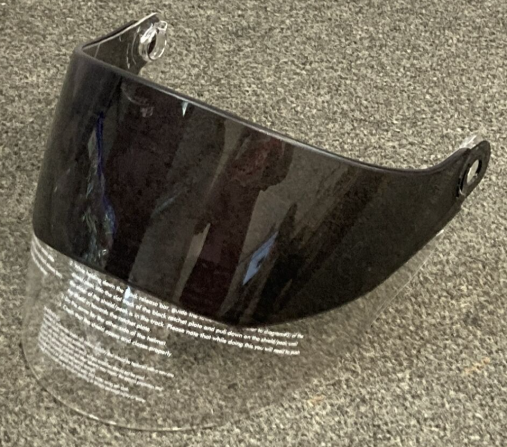 NEW WPS 72-1079 HELMET VISOR FACE SHIELD CLEAR & SMOKE GMAX G980079