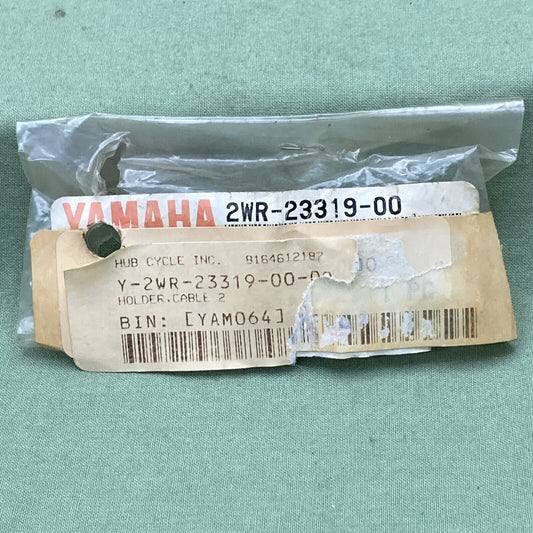 NEW GENUINE YAMAHA 2WR-23319-00 FRONT FORK Holder, Cable 2