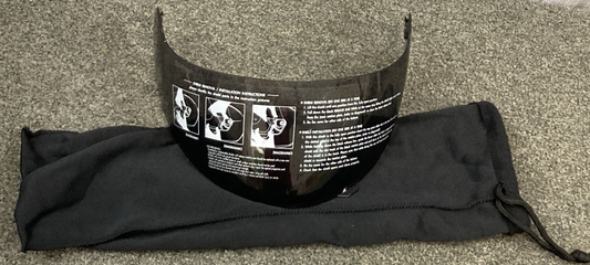 NEW GMAX G1 MOTORCYCLE HELMET VISOR FACE SHIELD DARK SMOKE W/FLEECE COVER