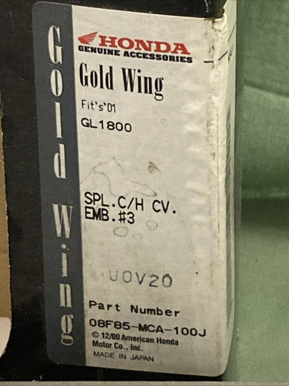 NEW GENUINE HONDA 08F85-MCA-100J Silver Cylinder Head Emblem Set FOR GL1800