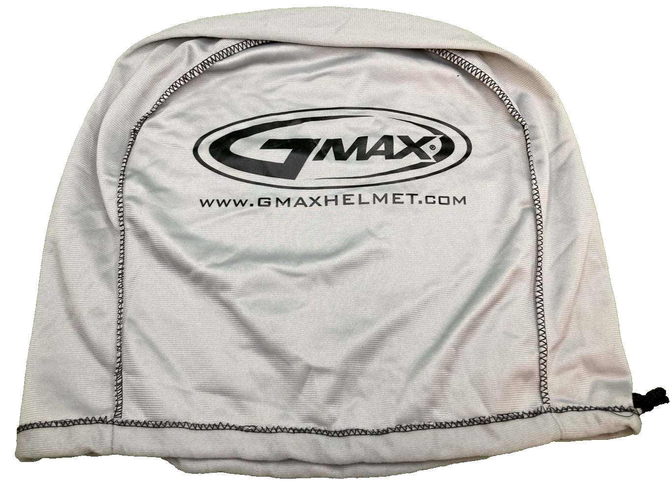 NEW GENUINE GMAX HELMET SILVER FLEECE LINED W/ DRAWSTRING CLOSURE