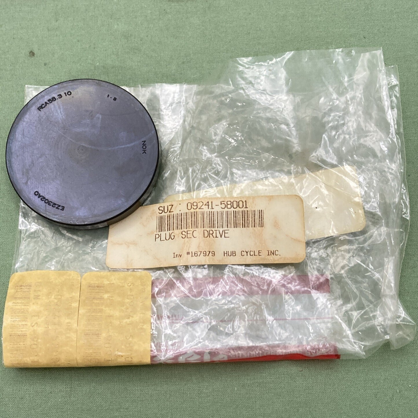 NEW GENUINE SUZUKI 09241-58001 SECONDARY DRIVE GEAR PLUG