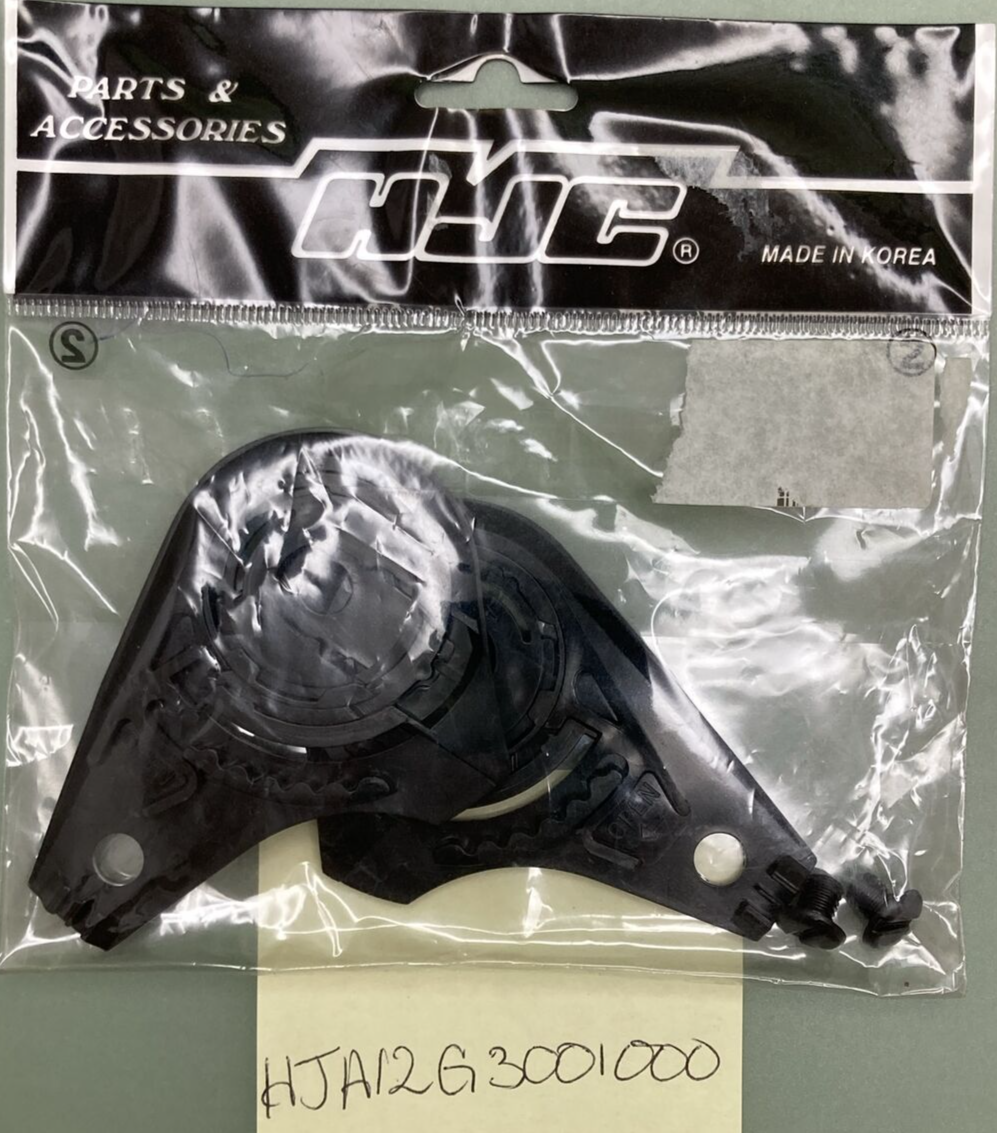 NEW HJC HJA12G3001000 BASE PLATE PIVOT SET AC3 CL33 BLACK