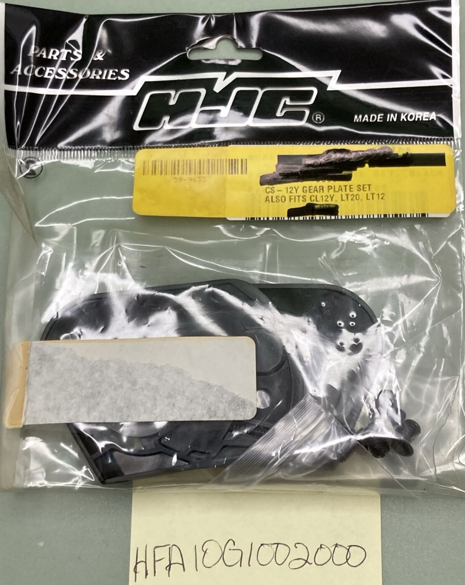 NEW GENUINE HJC HFA10G1002000 GEAR PLATE SET BLACK LT12 LT20 CL12Y CL14Y