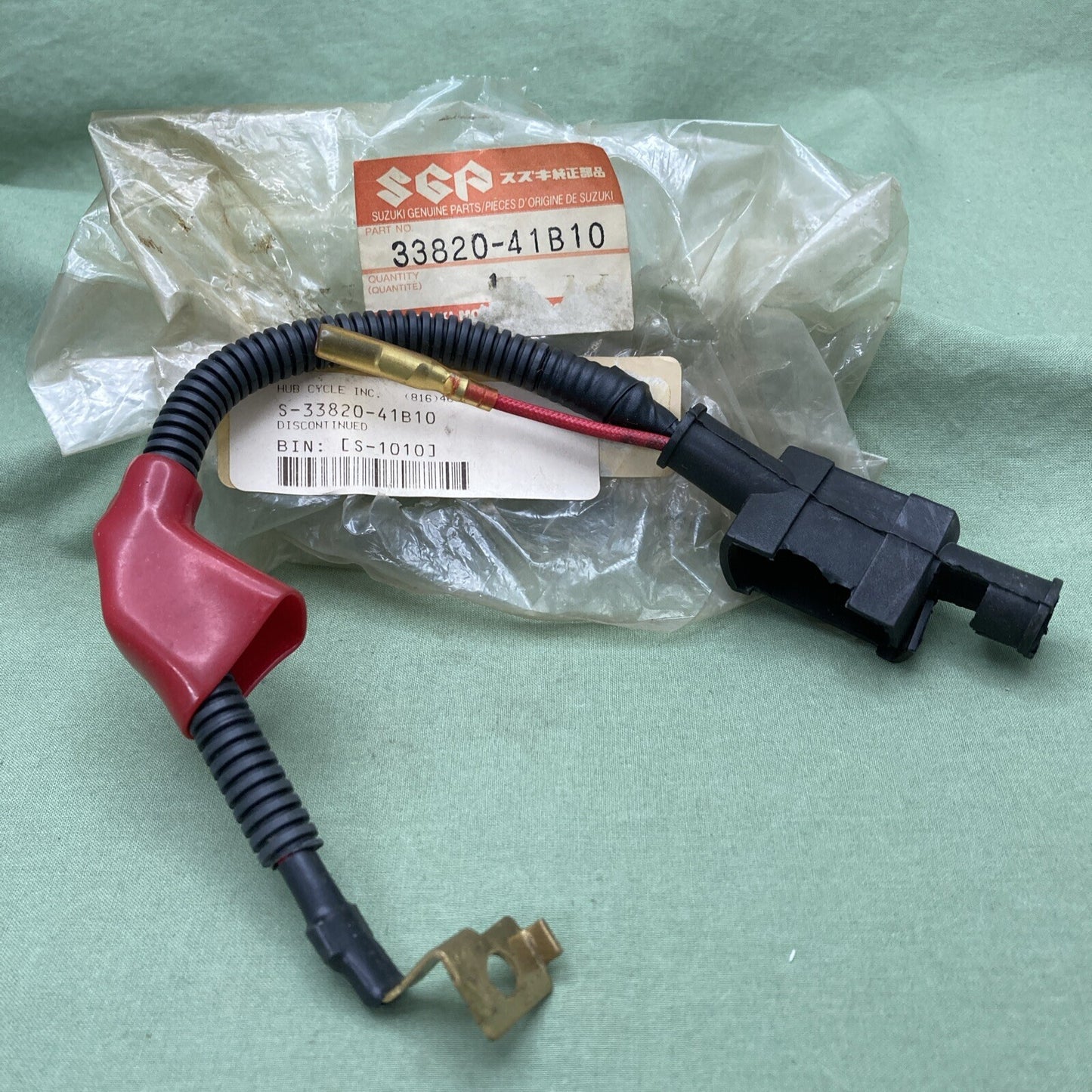 NEW GENUINE SUZUKI 33820-41B10 WIRE, BATTERY (+) LEAD | OPT