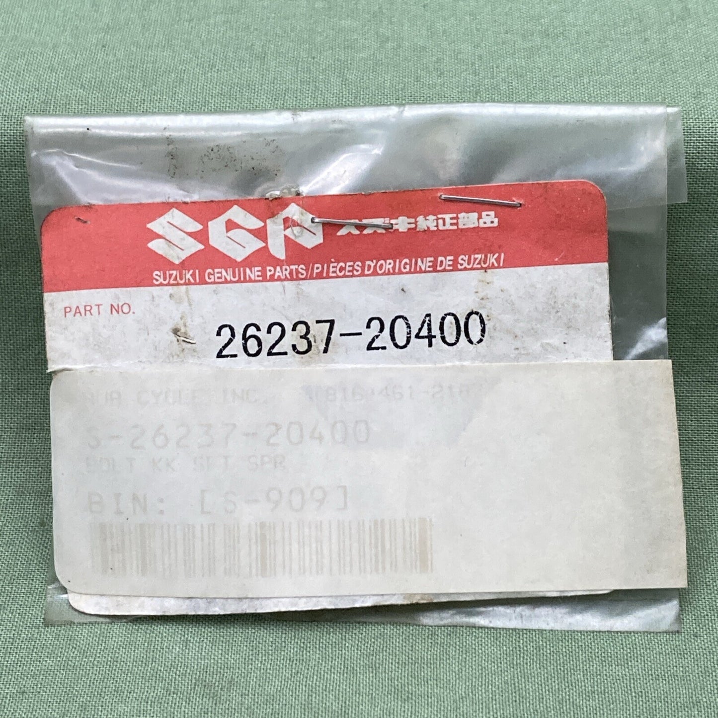 NEW GENUINE SUZUKI 26237-20400 Bolt, Kick Shaft Spring