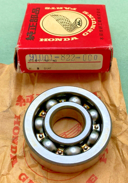 NEW GENUINE HONDA 91001-822-000 BALL BEARING CRANKSHAFT 6304S