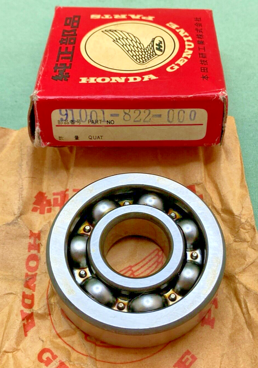 NEW GENUINE HONDA 91001-822-000 BALL BEARING CRANKSHAFT 6304S