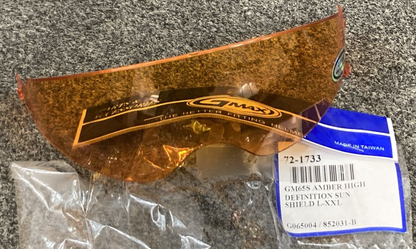 NEW GMAX G065004 HELMET VISOR INNER SHIELD AMBER GM65S  L-XXL (WPS 72-1733)