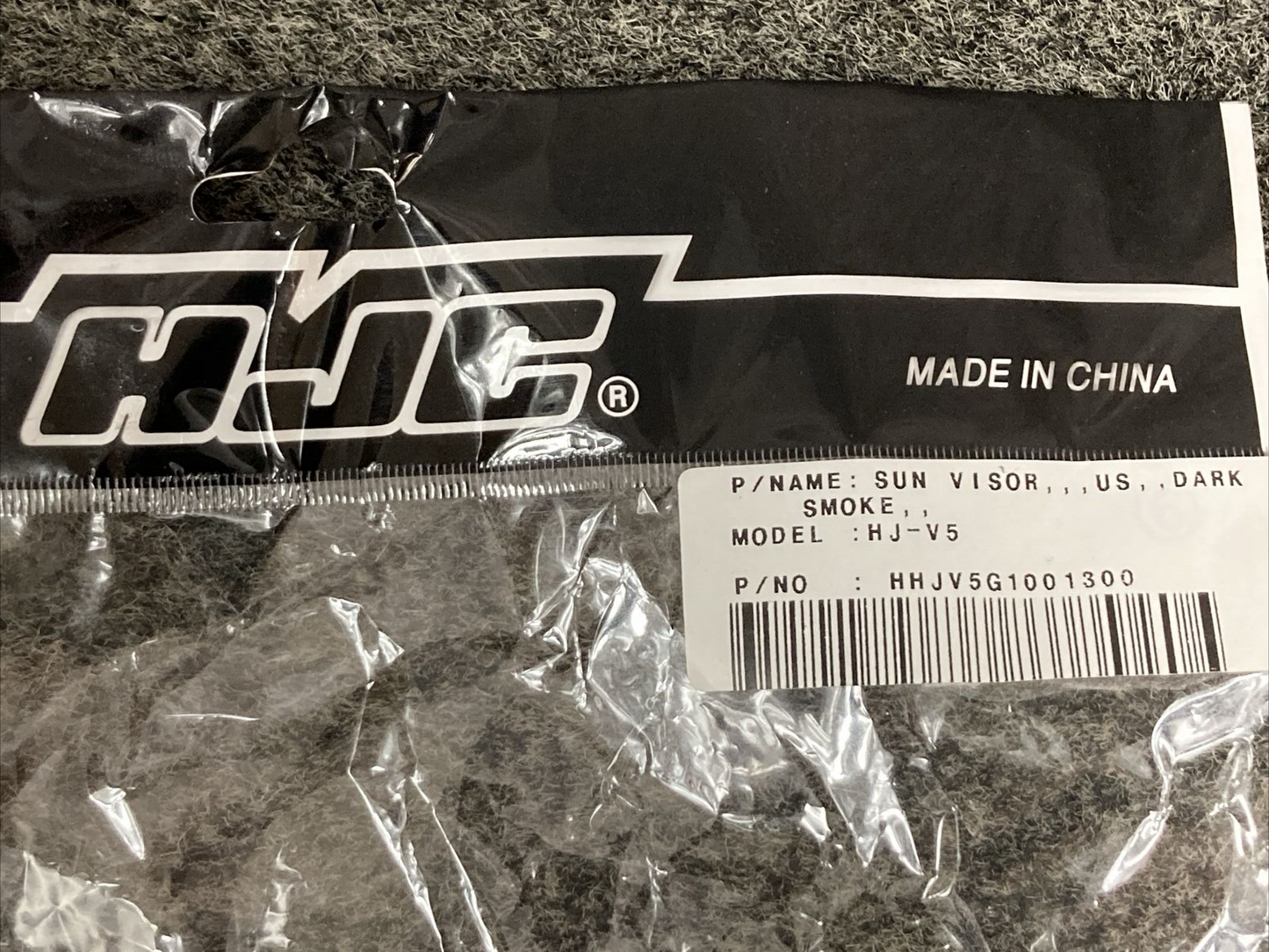 NEW GENUINE HJC HHJV5G1001300 HELMET SUN VISOR HJ-05 DARK SMOKE